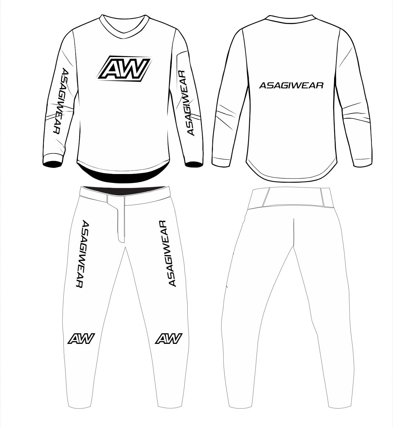 Solid White Adult Gear Set