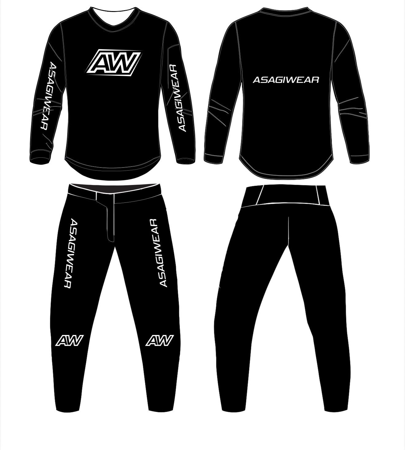 Midnight All Black Adult Gear Set