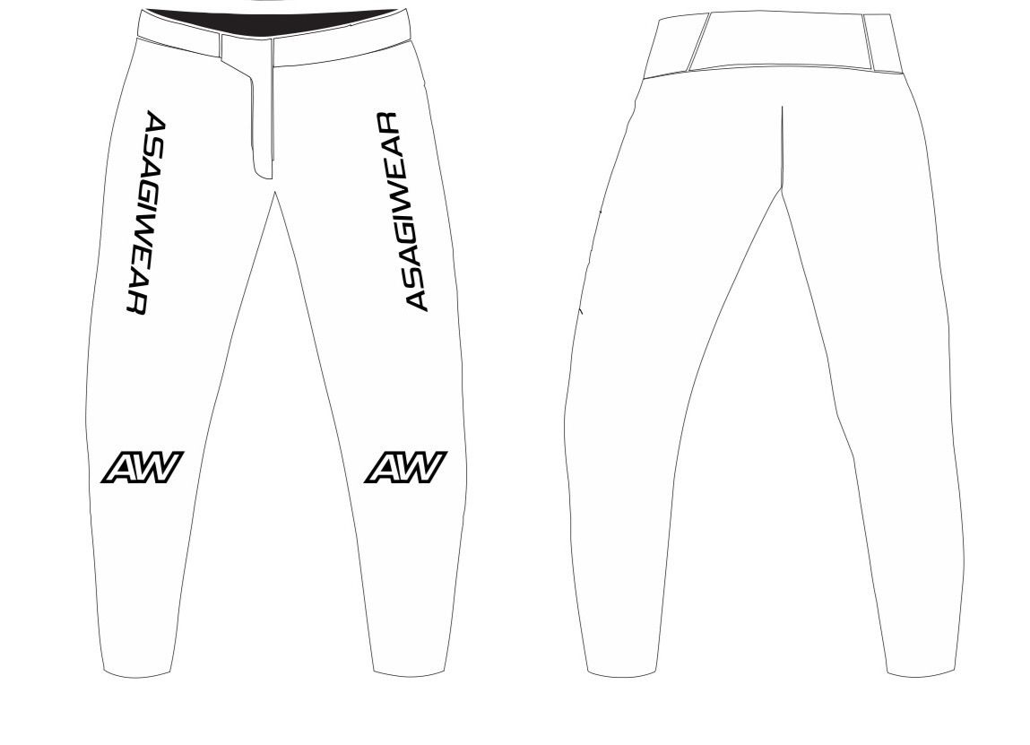 Solid White Adult Pants Only