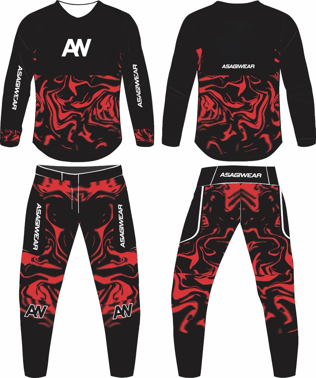 Spectral Series Scarlet Marble Youth Gear Set