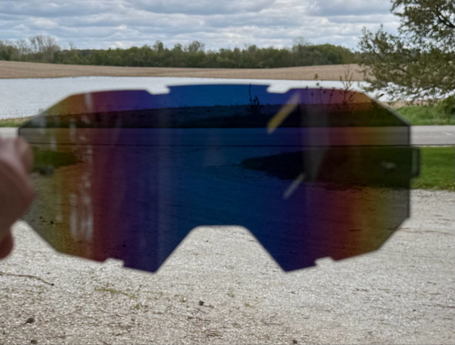 AW Gold mirrored goggle lenses