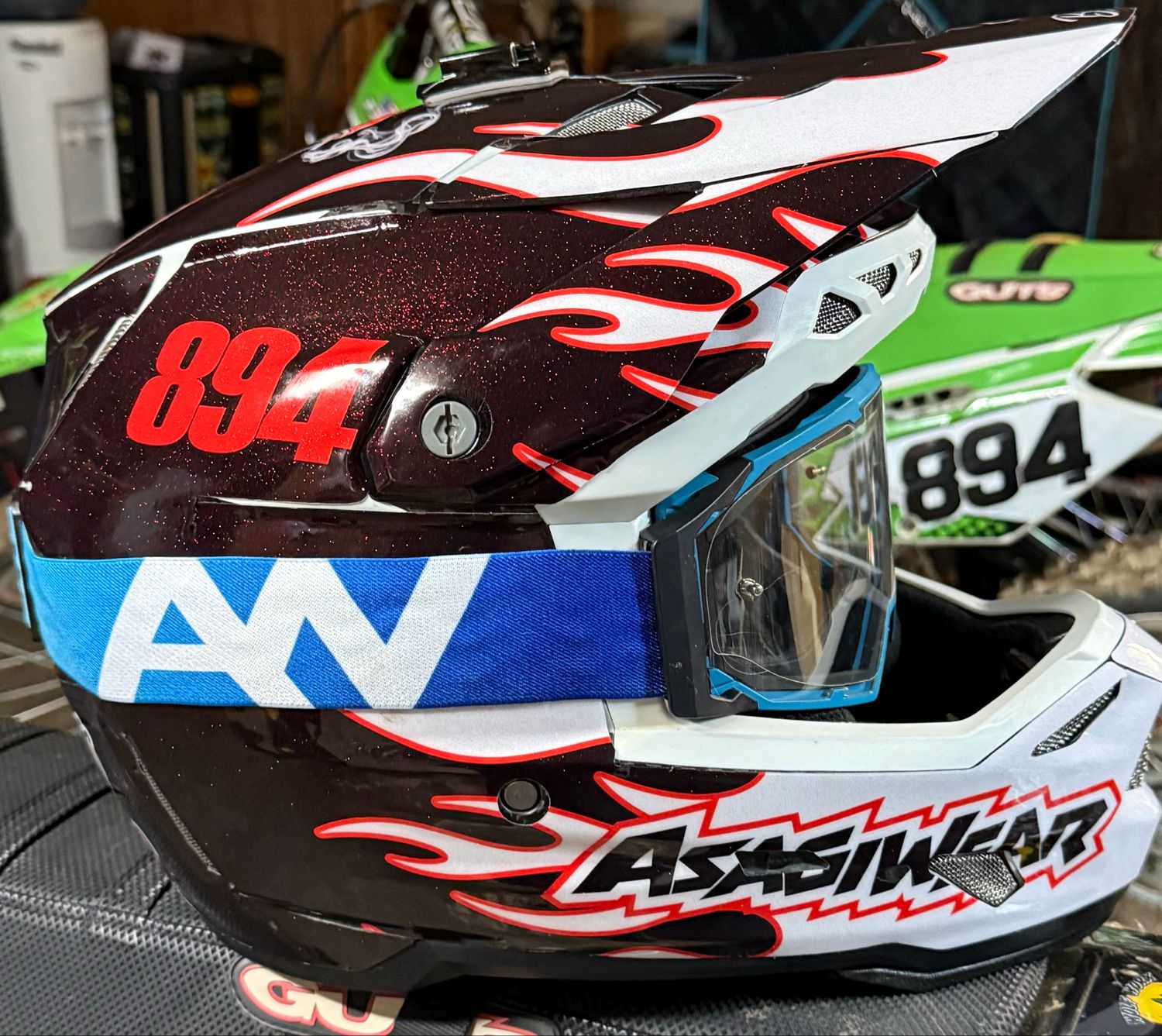 Bert Co Helmet Wrap and Goggle Package