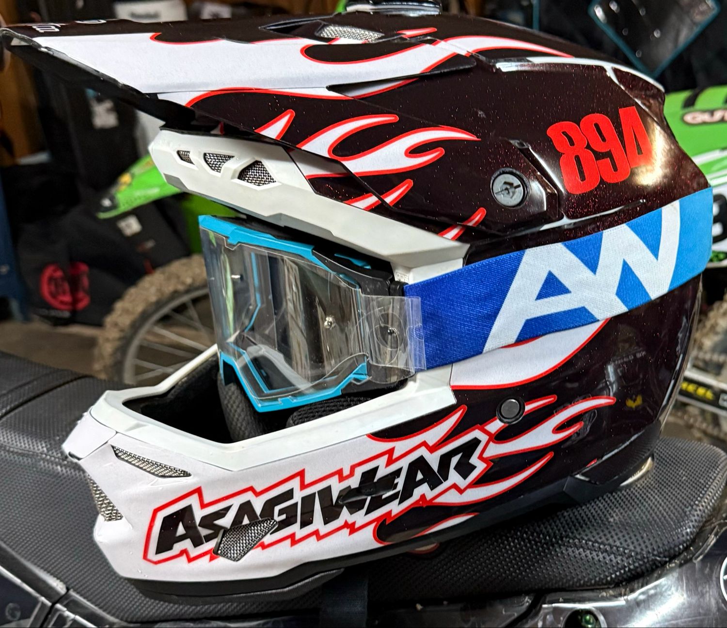 Bert Co Helmet Wrap and Goggle Package