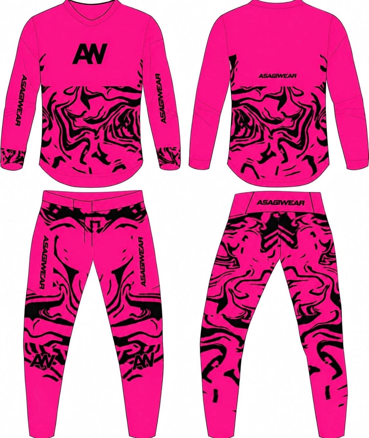 Spectral Series Neon Pink Youth Gear Set