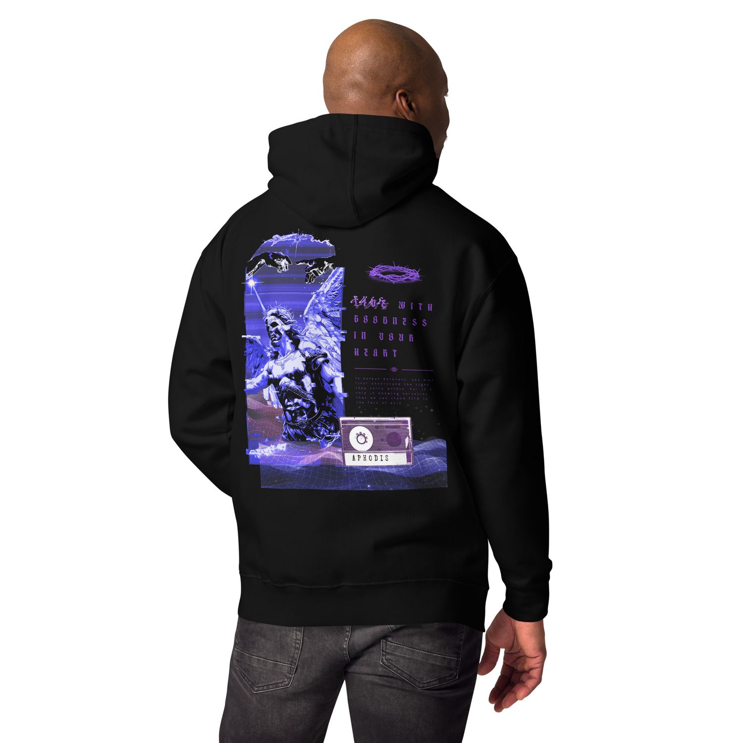 Archangel Michael graphic t-shirt
Good vs. evil t-shirt design
Dark fantasy angel clothing
Mythology-inspired t-shirts
Renaissance art-inspired graphic tee
Biblical angel warrior t-shirt
Spiritual and symbolic t-shirt designs
Inspirational graphic t-shirts
Angel vs demon t-shirt design
Religious art-inspired fashion
Purple and futuristic t-shirt designs
Angelic battle t-shirt
Thorn crown symbolism in clothing
Wearable art for mythology lovers
Gothic and celestial art clothing
High-quality graphic t-shirts for mythology fans