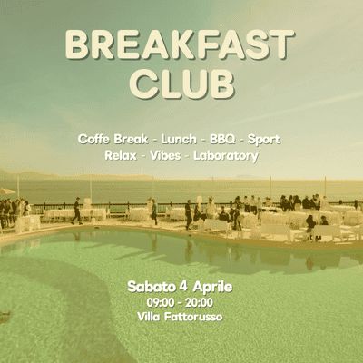 ​BREAKFAST CLUB | Pranzo a Buffet dalle 12:00