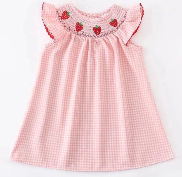 Smocked Strawberry Dress