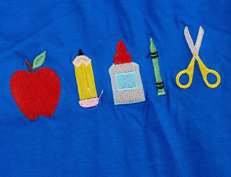 Back to School Embroidered Boys Set