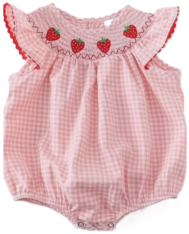 Smocked Strawberry Bubble