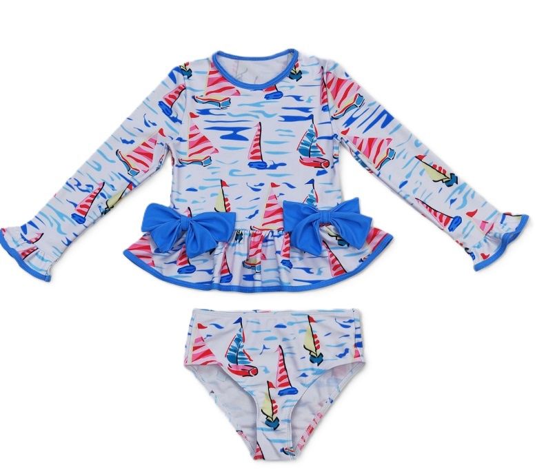 Sailboat Swimsuit, Size: 3M