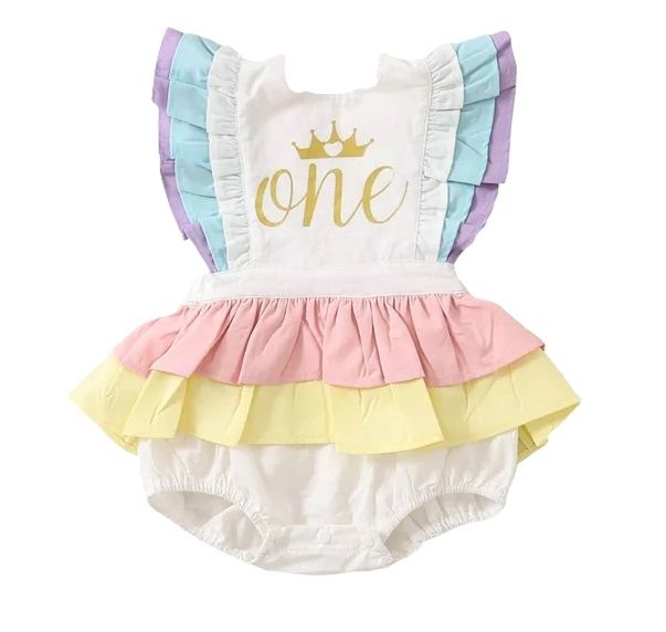 One Ruffle Butt Birthday Romper