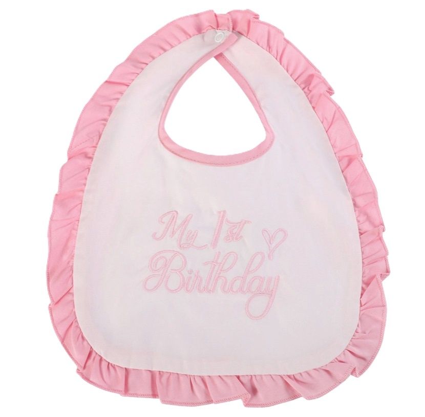 My First Birthday Bib