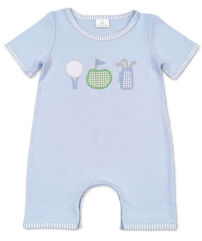 Light Blue Golf Romper