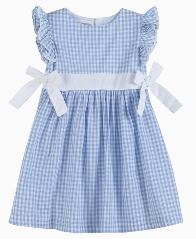 Classic Gingham Button Dress