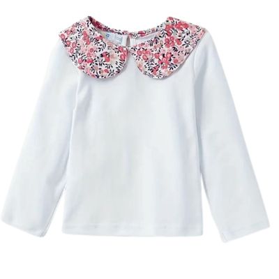 Floral Peter Pan LS