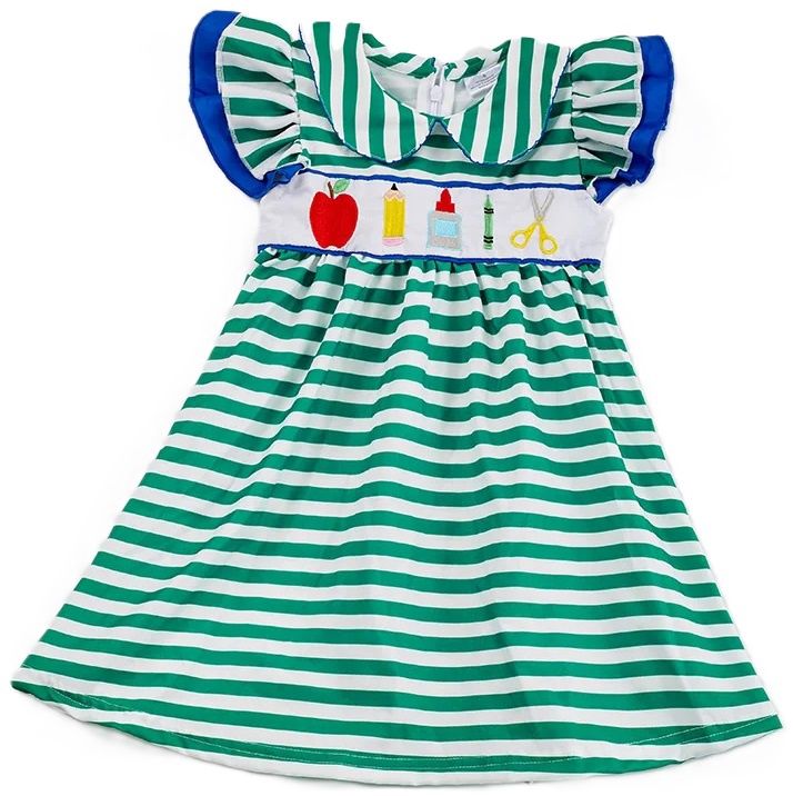Green Striped B2S Dress
