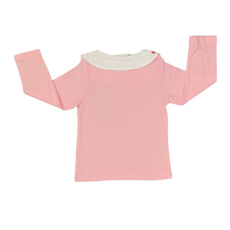 Pink Floral Peter Pan Long Sleeve