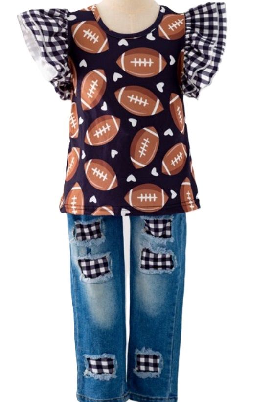 Team Spirit Black Jean Set
