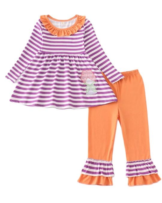 Purple Stripe Halloween Set