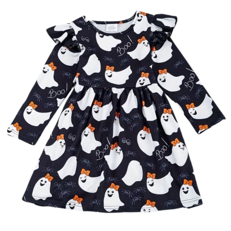 Black Ghost LS Dress
