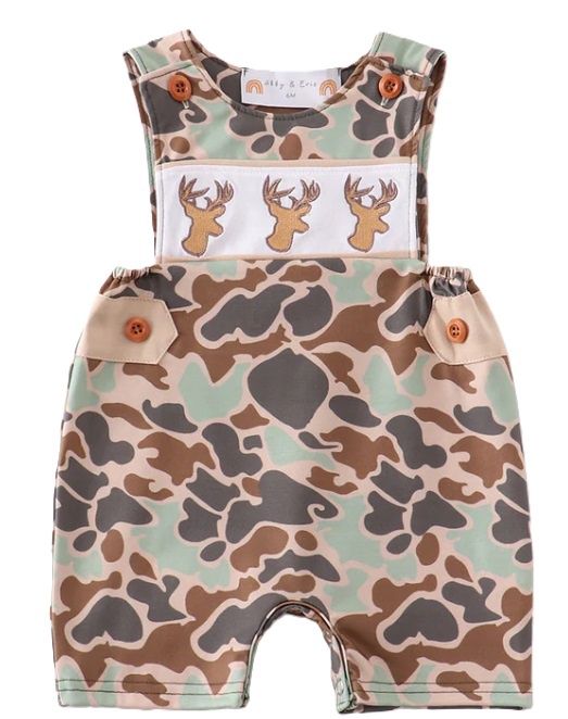Embroidered Camo Antler Jon Jon