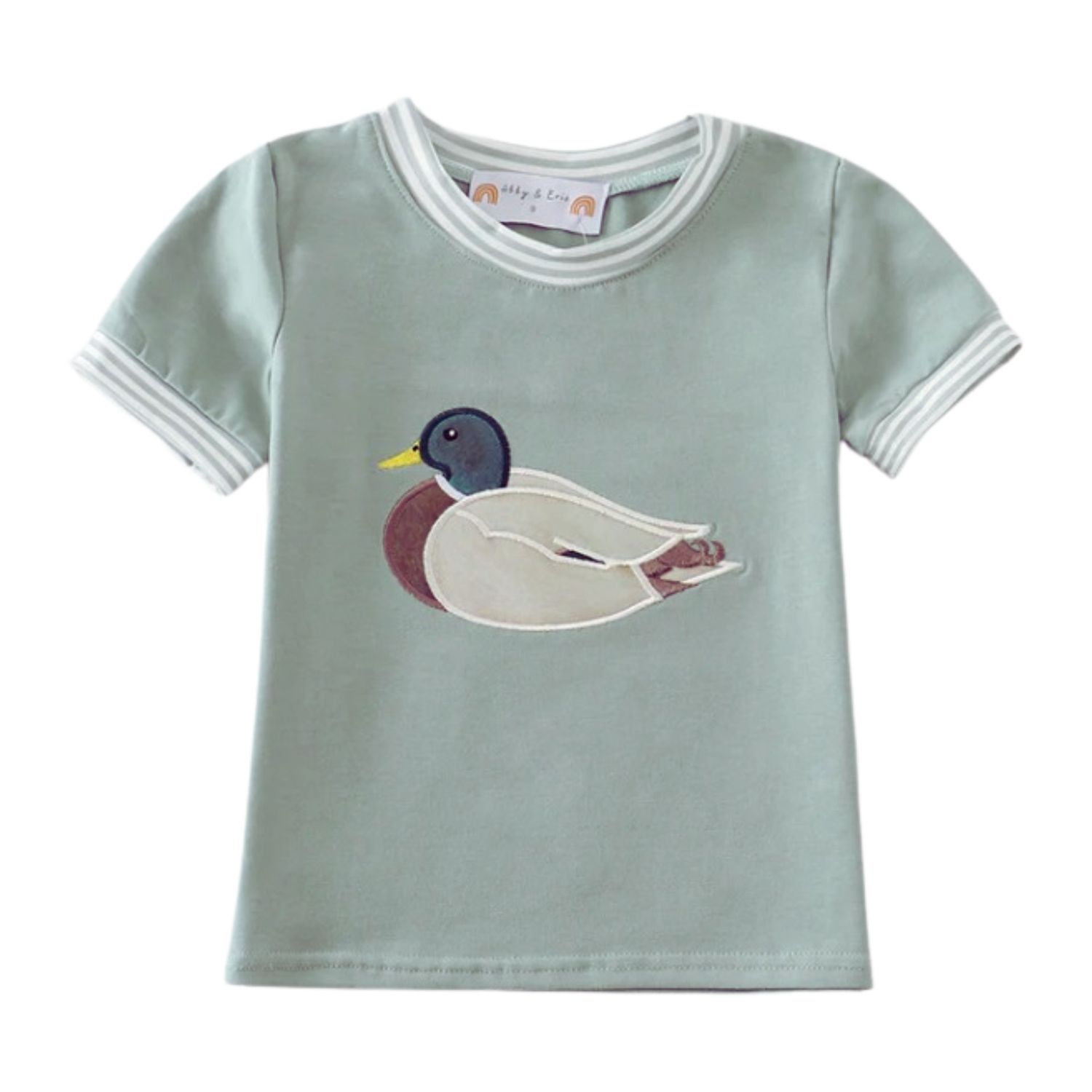 Sage Duck Applique Top