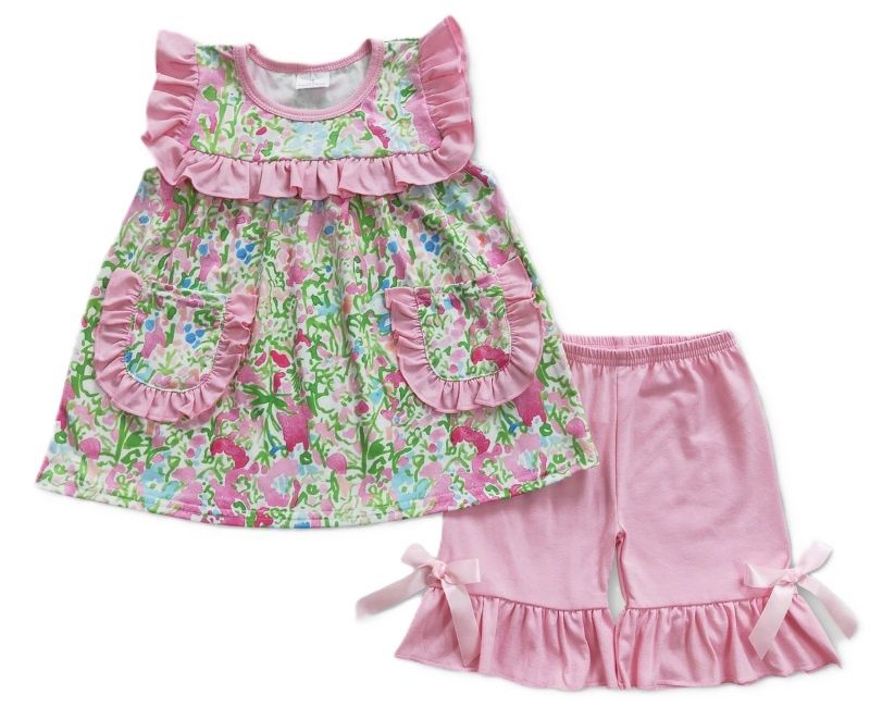 Watercolor Pink Floral Set