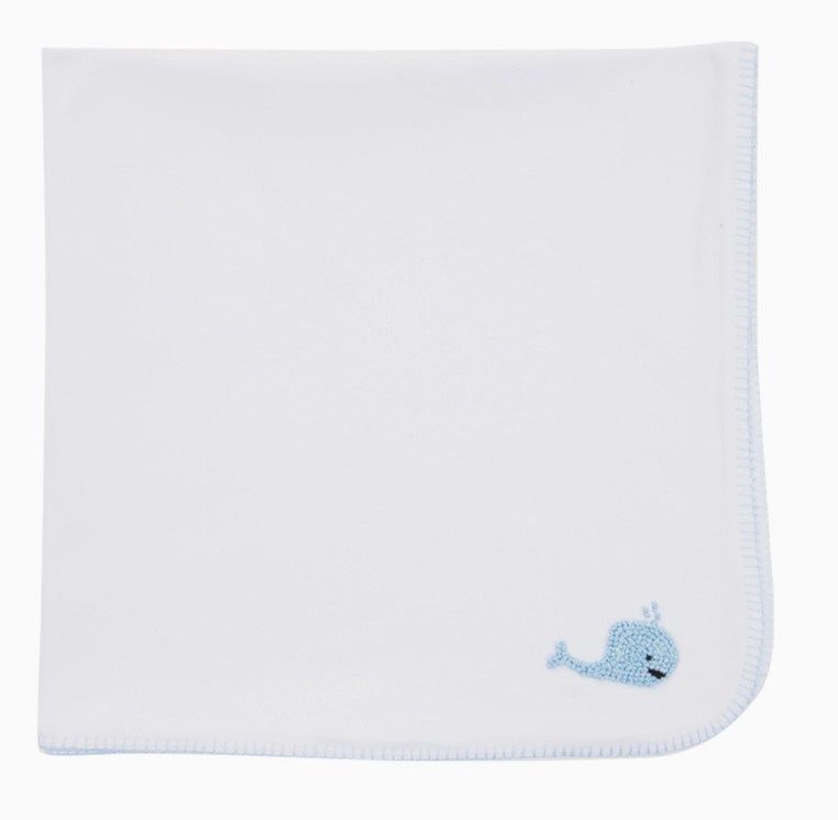 French Knot Whale Blanket