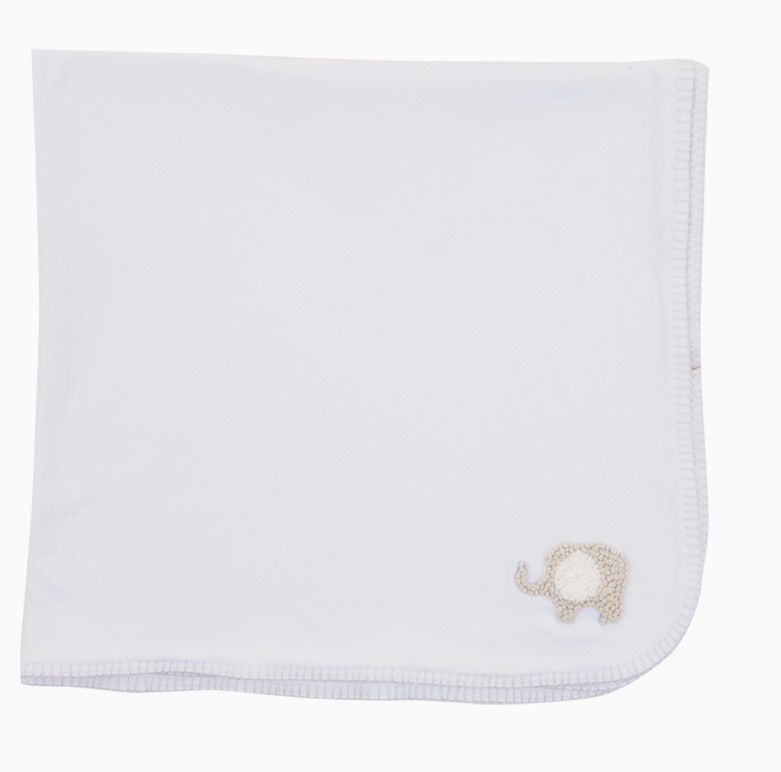 French Knot Elephant Blanket