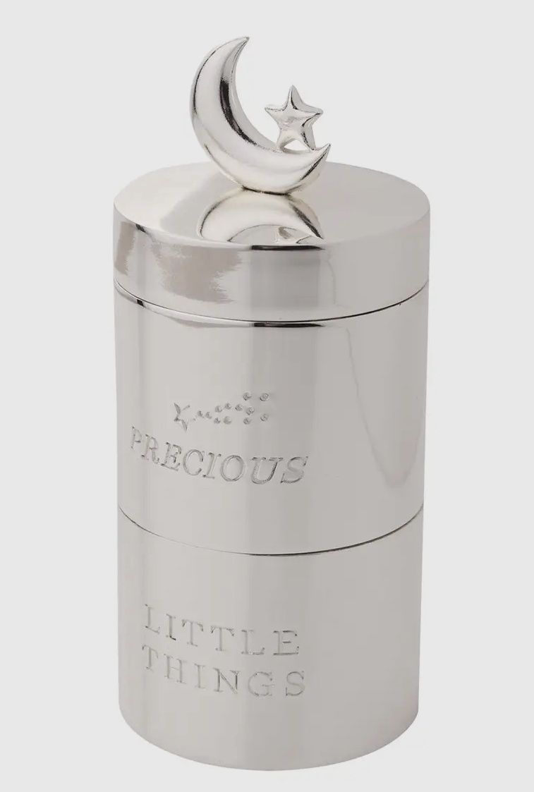 Silver Plated Stacking Keepsake Box