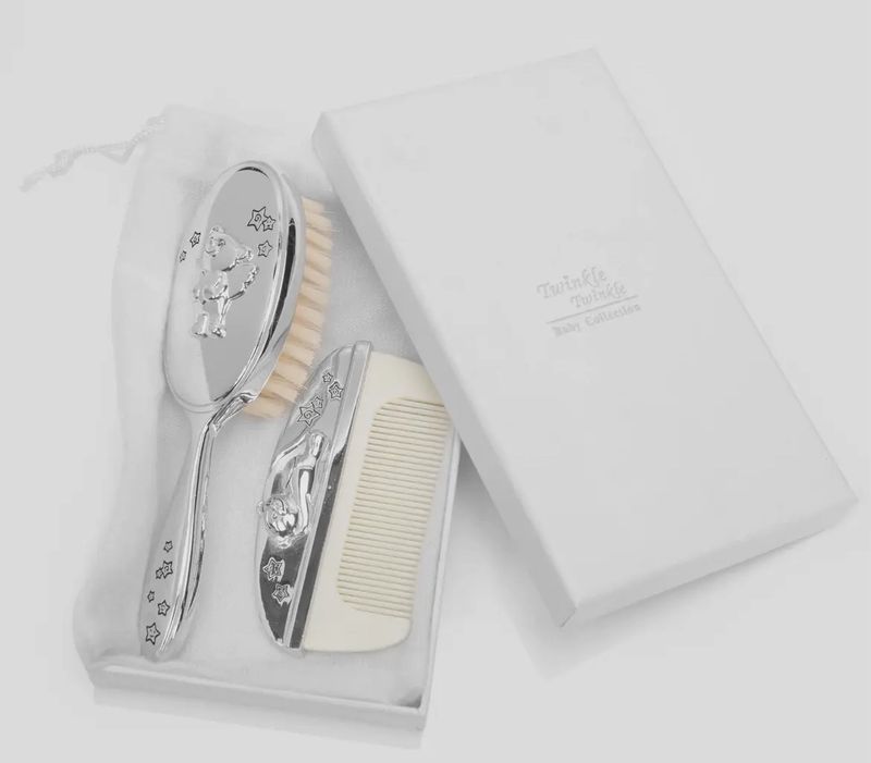 Silver Plated Twinkle Twinkle Brush Set