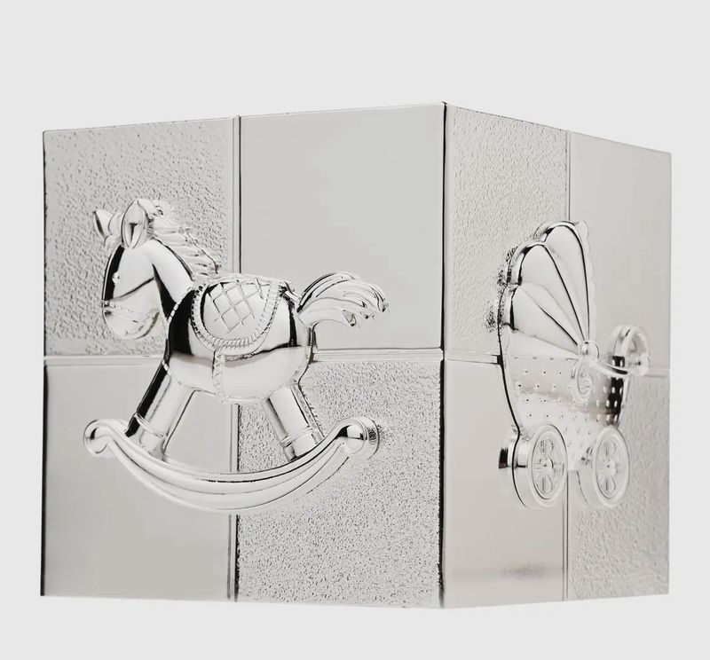 Silver Plated Money Cube