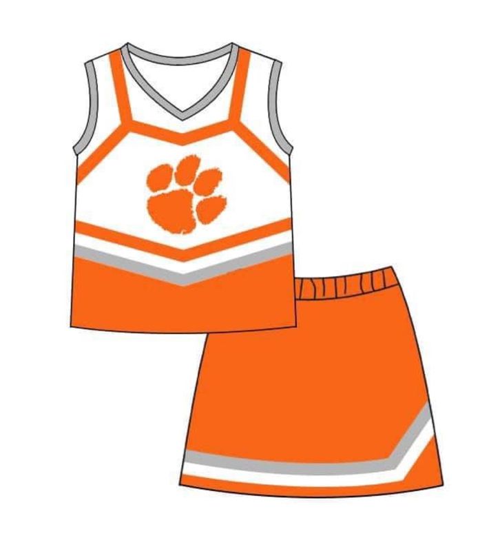 Clemson Cheer Skort Outfit