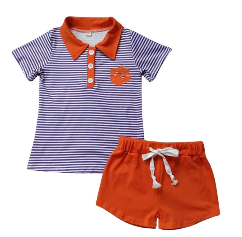 Clemson Collared Shirt Outfit