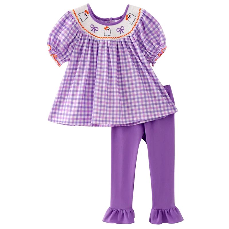 Purple Smocked Ghost Outfit