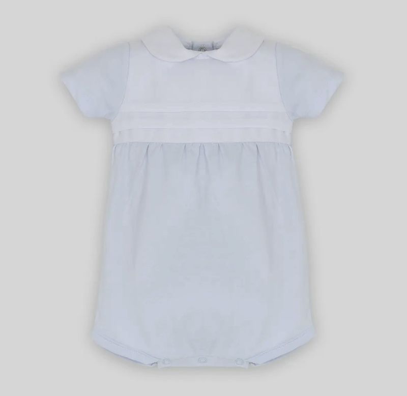 Light Blue Peter pan collar Romper