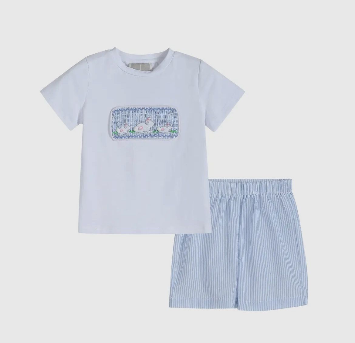 Smocked Boys Bunny Set