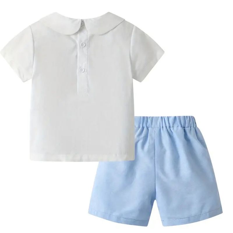Chambray Peter Pan Collar Set