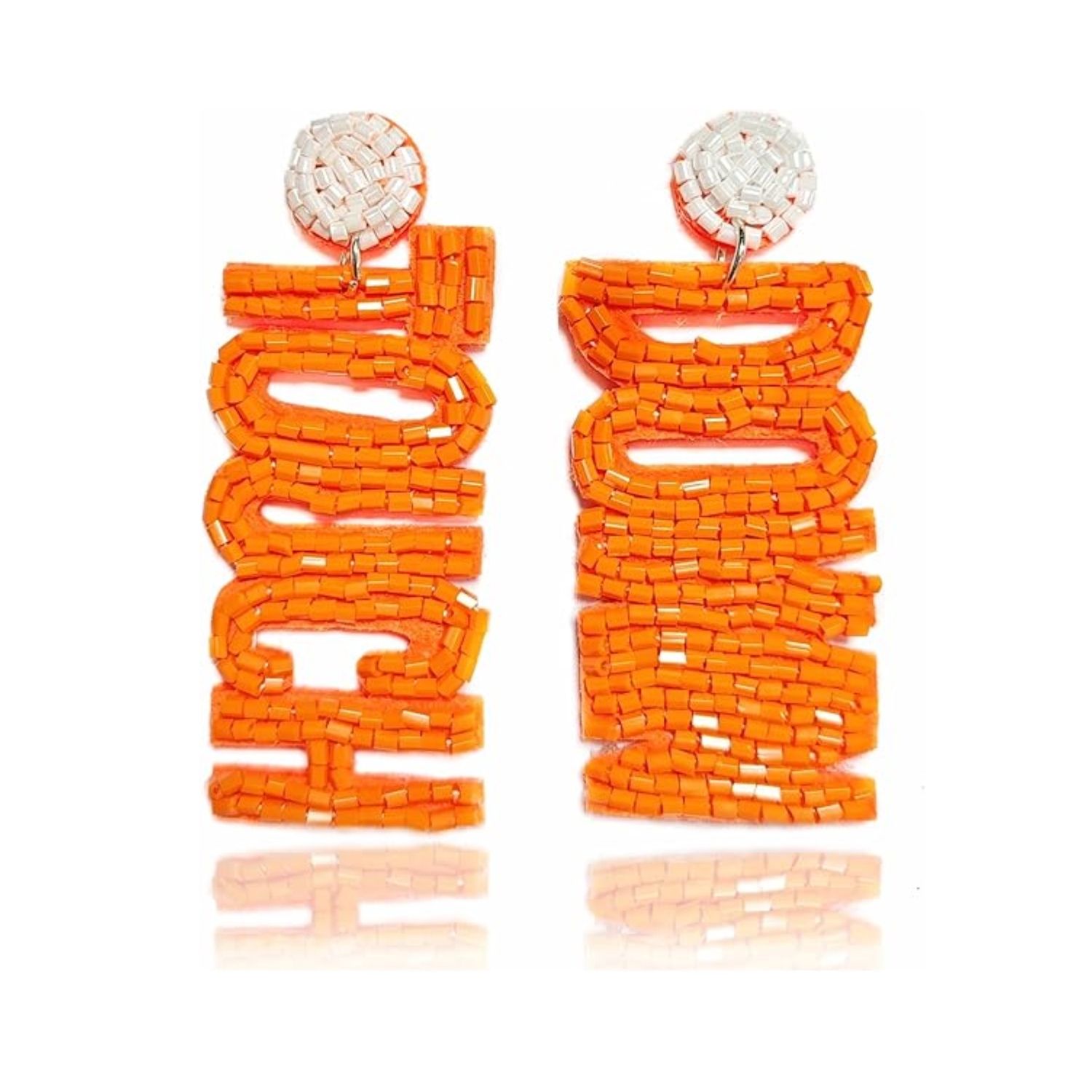 Orange Touch Down Earrings