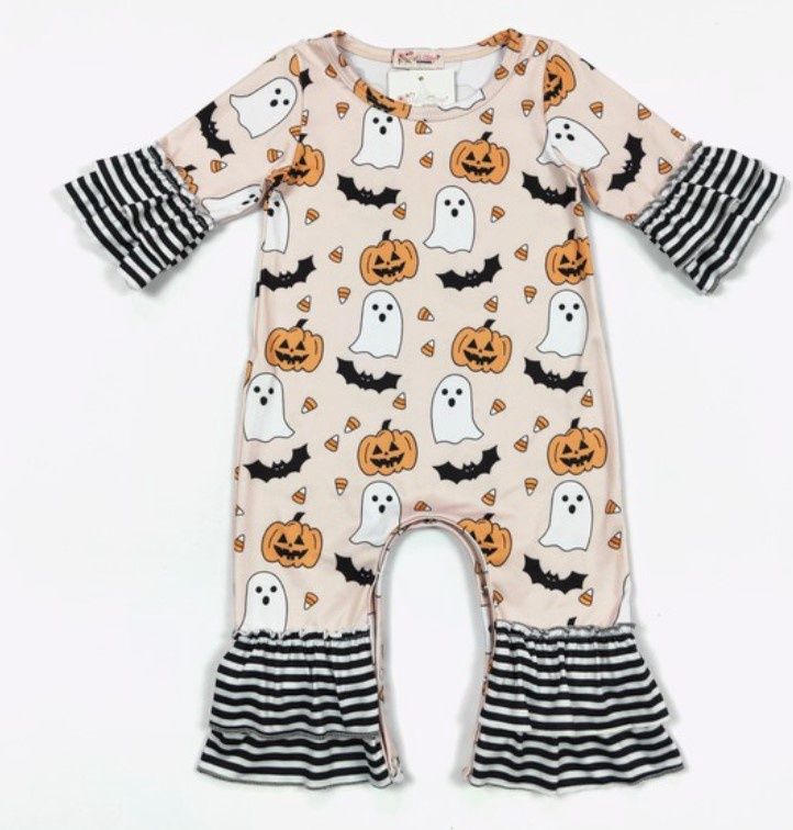Girly Ghost Ruffle Romper