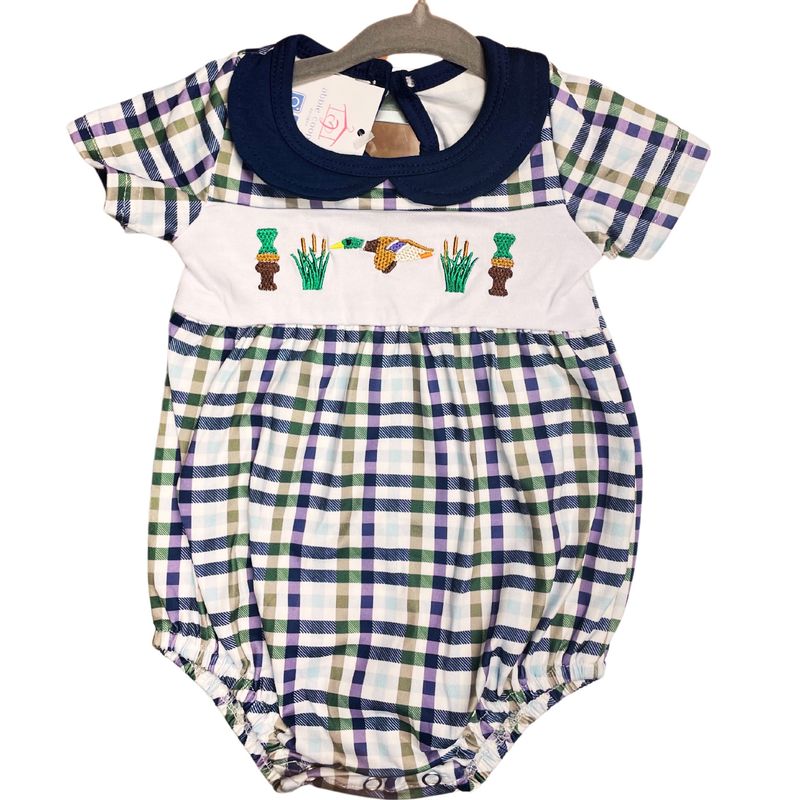 Plaid Duck Call Romper