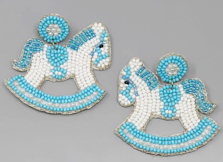 Rocking Horse Beaded Earrings