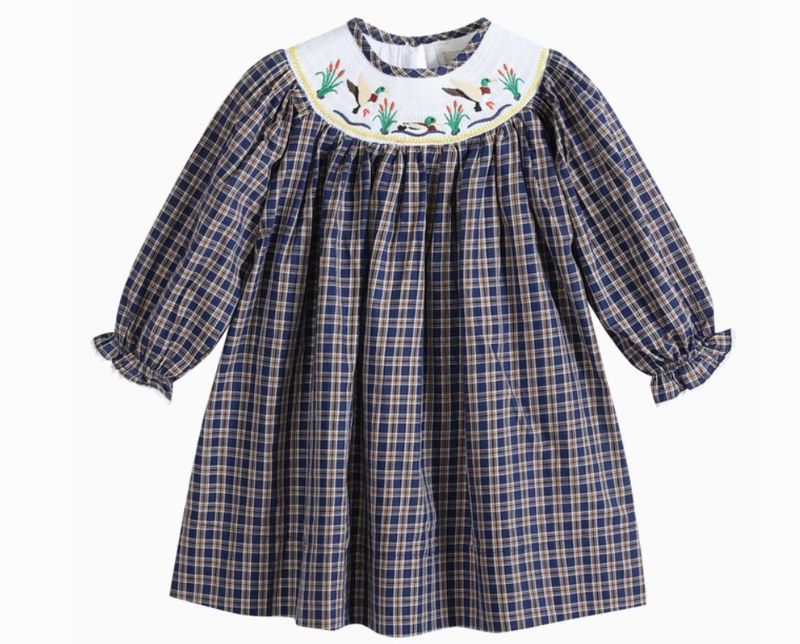 Smocked Mallard LS Dress