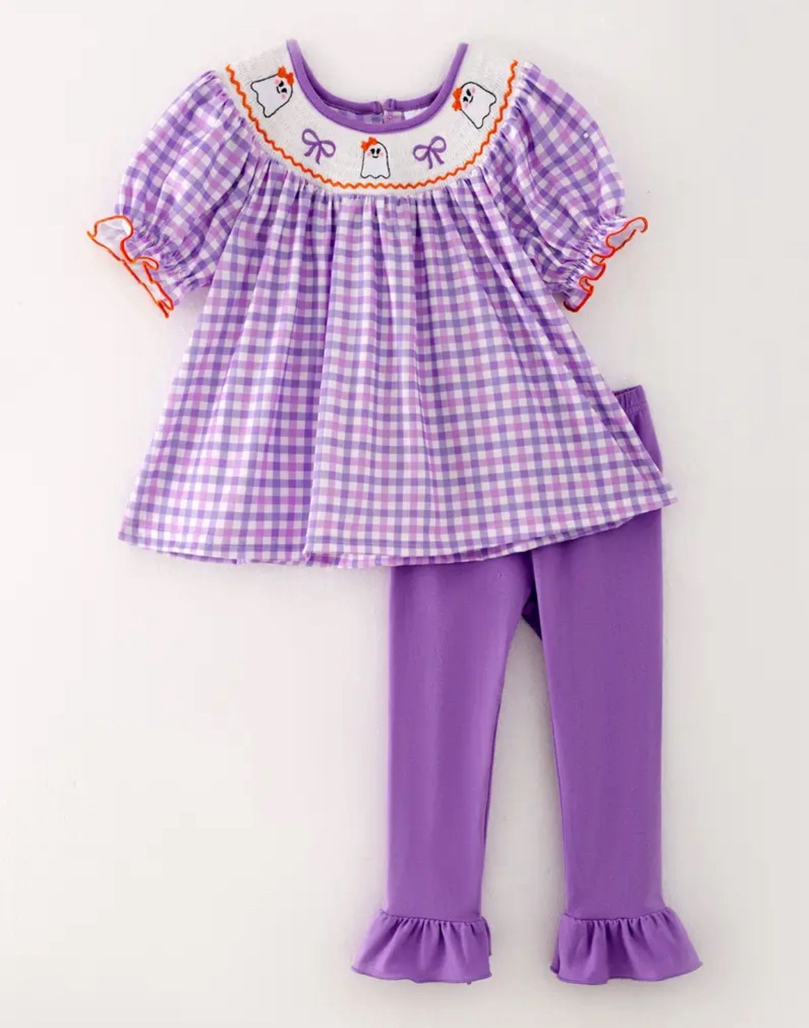 Gingham Purple Ghost Set
