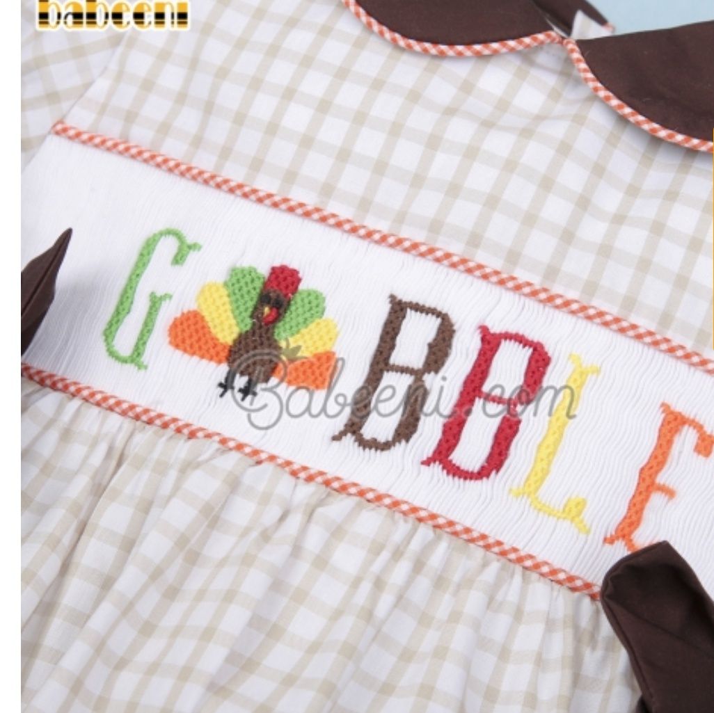 Hand-Smocked Gobble Bubble