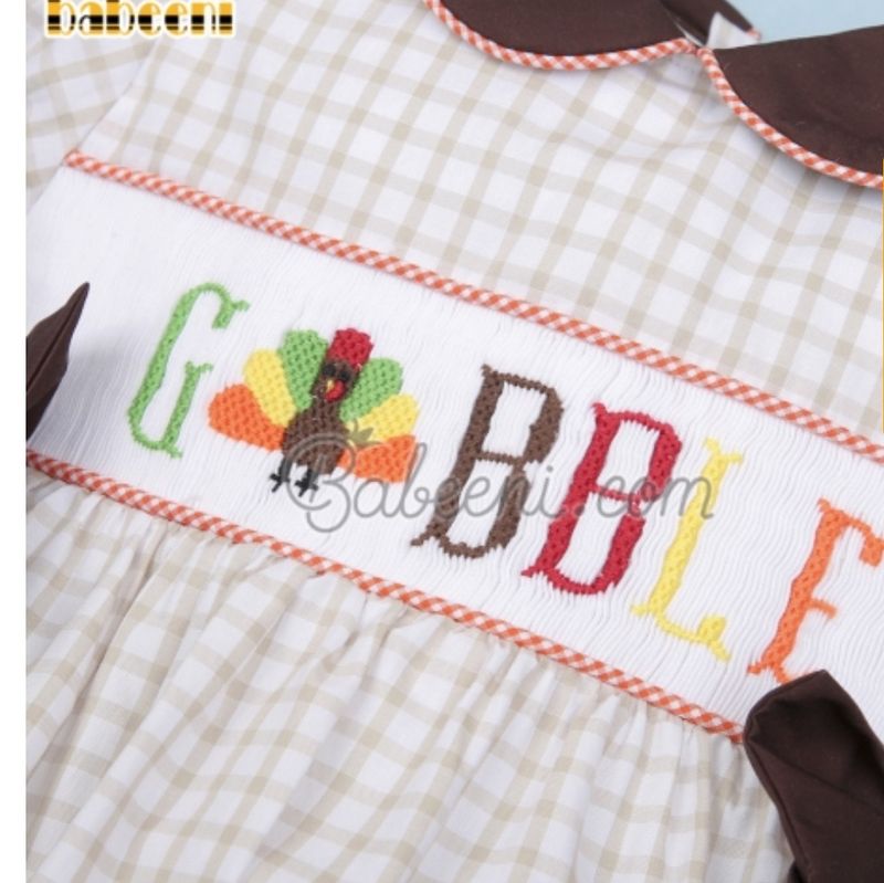 HAND SMOCKED TURKEY BUBBLE