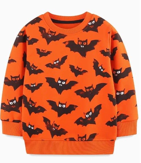 Orange Bat Sweatshirt