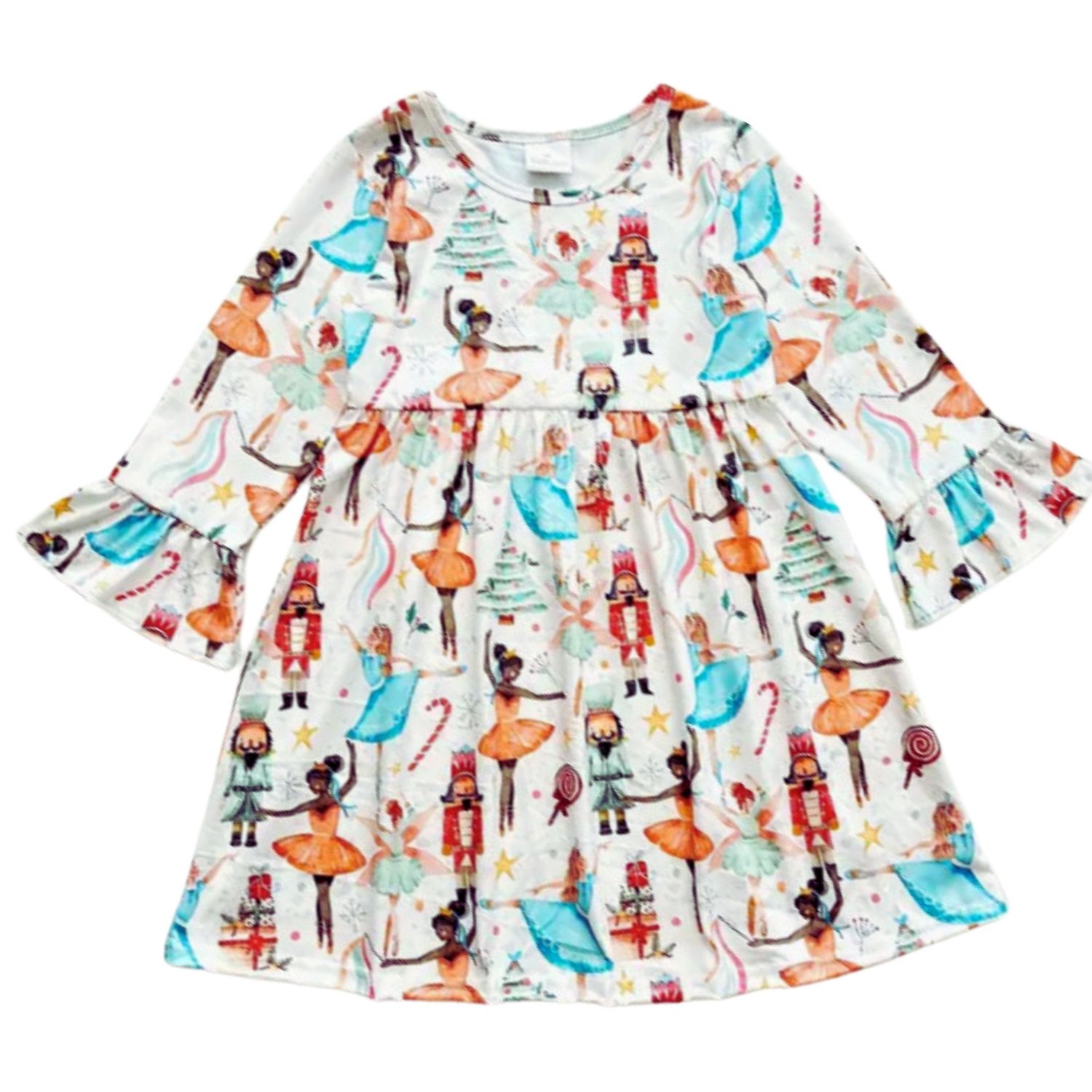 Nutcracker Ruffle Sleeve Dress