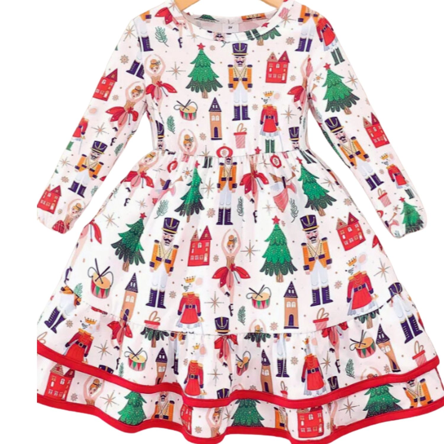 Red Trim Nutcracker Dress