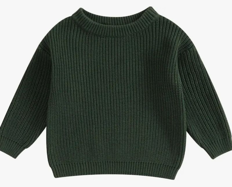 Dark Green Knit Sweater